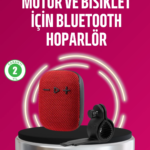 Taşınabilir Bluetooth Hoparlör Suya Dayanıklı Kumaş Kaplama