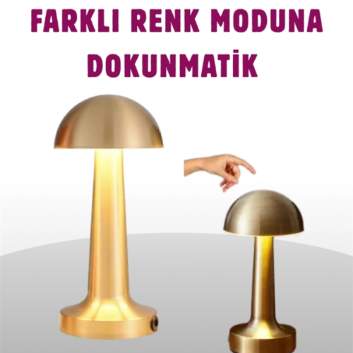 Taşınabilir Dokunmatik LED Lamba – Sıcak & Soğuk Işık Ayarı