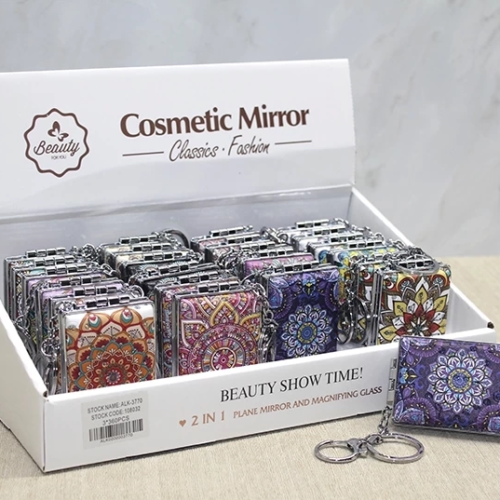 Taşlı El Aynası Anahtarlık Alk3770