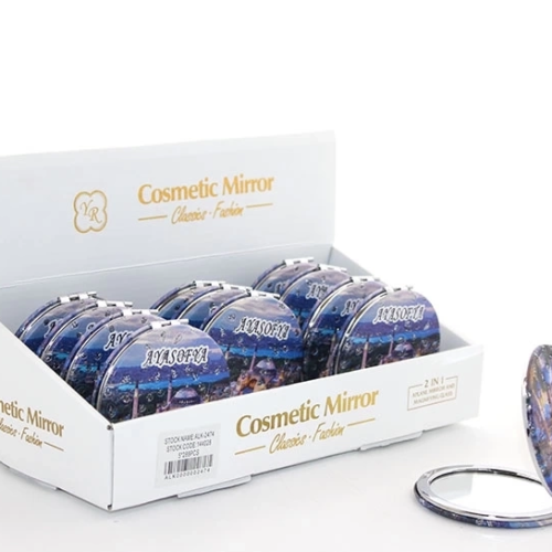 Taşlı İstanbul Tasarımı El Aynası İnce Alk2924