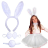 Tavşan Kostüm Seti Beyaz Renk Çocuk Boy