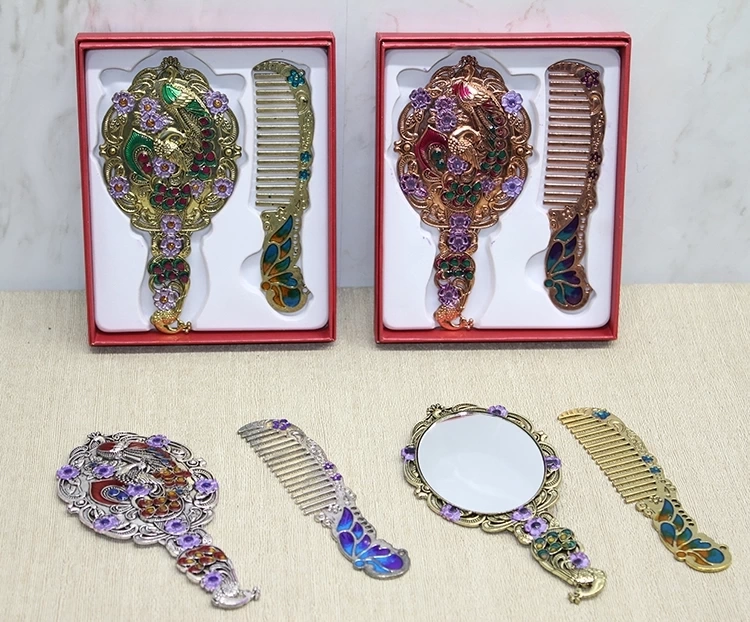 Tavuskuşu Ayna Ve Tarak Seti Küçük Boy Alk4988