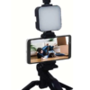 Telefon Tutucu Mikrofonlu Işıklı Youtuber Video Kayıt