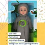 Tesettürlü Meryem EDEP Bebek Sesli Dua ve İlahi Söyleyen İnteraktif Maneviyat Geliştirici Oyuncak