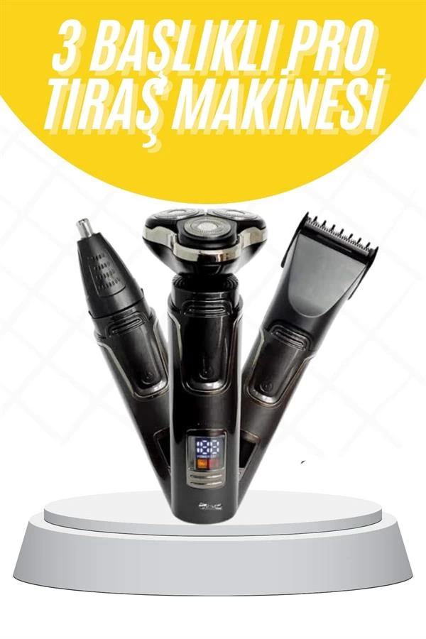Tiras Makinesi Profesyonel 3in1 Dijital Gostergeli 3 Baslikli Erkek Bakim 276726556 Sw600sh900 Tıraş Makinesi Profesyonel 3in1 Dijital Göstergeli 3 Başlıklı Erkek Bakım najmaddin.com Bu şarjlı tıraş makinesi