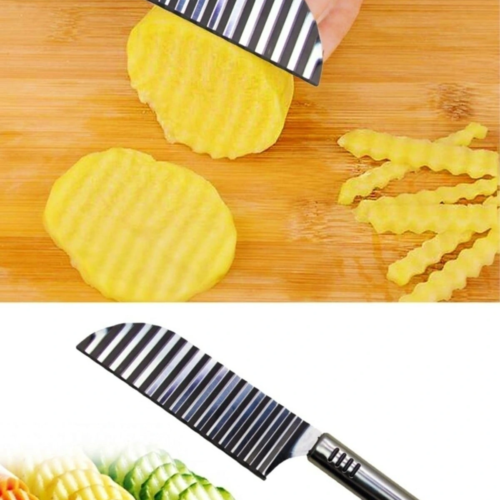 Tırtıklı Patates Kesme Bıçağı - Şekilli Sebze Ve Meyve Dilimleyici