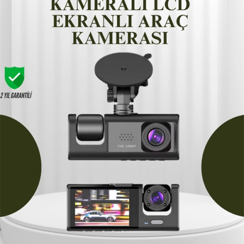 TA-01 G-Sensörlü 3'lü Kayıtlı Araç Kamerası
