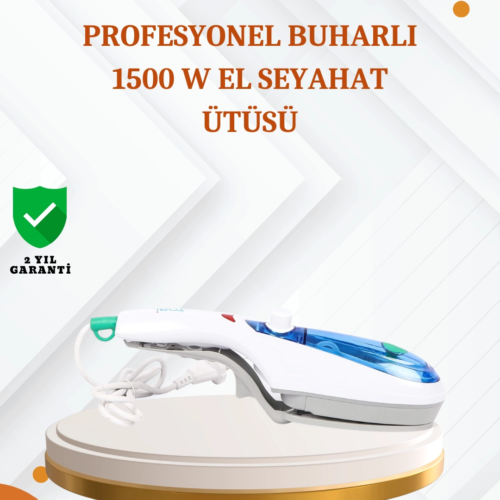 1500W Taşınabilir Buharlı Ütü | Tüm Kumaşlara Uygun