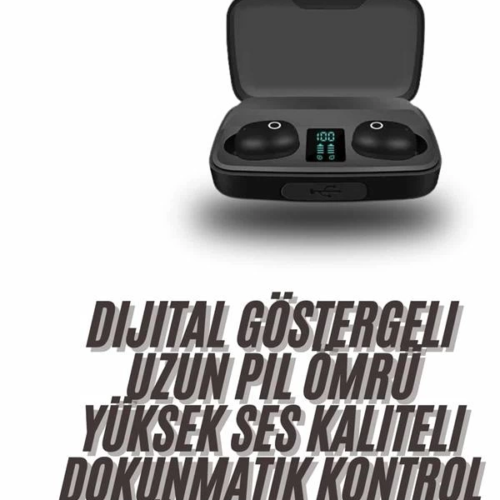 TWS Bluetooth Kulaklık 5.0 Bluetooth Bağlantılı Dokunmatik Kontrol Özelliği