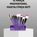 Ultra Yumuşak 12’li Makyaj Fırça Seti – Dökülme Yapmaz