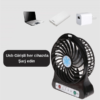 USB Girişli Taşınabilir Masaüstü Mini Fan – 3 Kademeli Hız