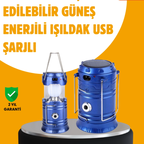 USB Şarjlı Çok Fonksiyonlu Kamp Feneri – Taşınabilir ve Dayanıklı