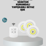 Uzaktan Kumandalı 3’lü Ayarlanabilir Spot LED Işık Seti