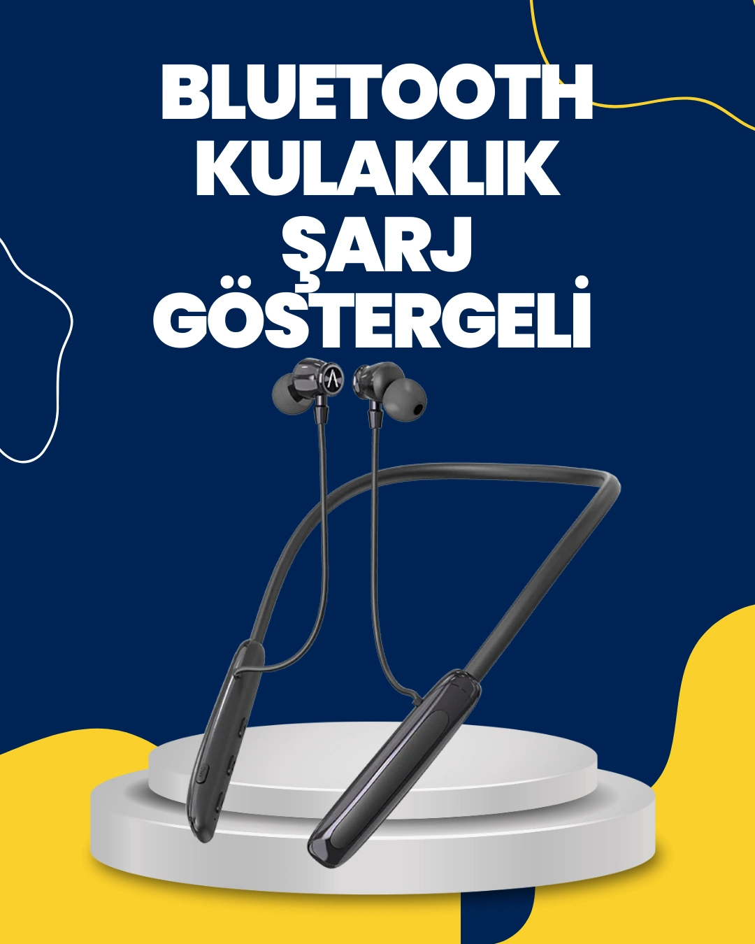 Uzun Süreli Kullanım Boyun Askılı Kablosuz Kulaklık – Hızlı Şarj