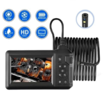 Vtn-008 Ekranlı Çift Kameralı 10 Mt Sert Kablo Yılan Endoskop Kamera 8 Mm 4.3 Inc
