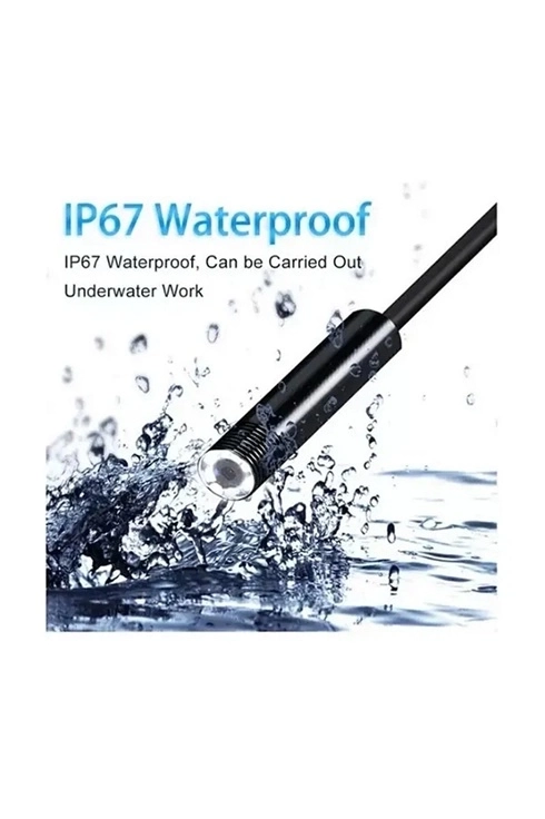 Vtn-02 Endoskop Yılan Video Kamera Led’li 2 Metre 7 Mm Sert Kablo Su Geçirmez - Görsel 3