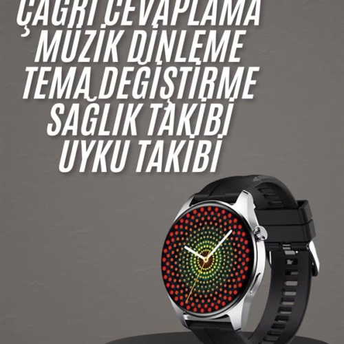 Yeni Nesil Akıllı Saat 1.5 Inç Amoled Ekran Çağrı Cevaplayabilen
