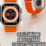 Yeni Nesil Akıllı Saat Nabız Ölçer Sağlık Ölçer ve Kalori Ölçer Uyku Takibi NFC Özelliği