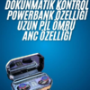 Yeni Nesil Bluetooth Kulaklık Uzun Pil Ömrü El Fenerli Dijital Şarj Göstergeli