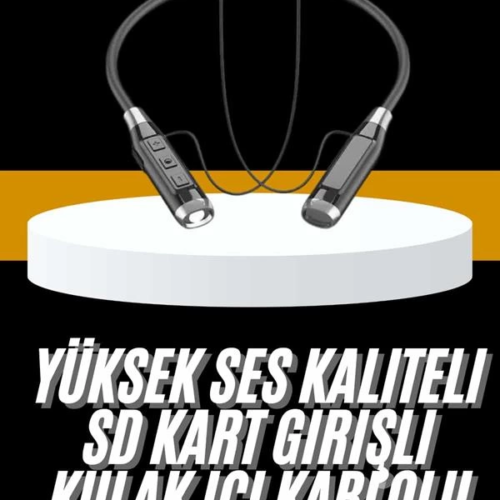 Yeni Nesil Silikonlu Kulak İçi Kablosuz Kesintisiz Bluetooth Kulaklık Kablolu