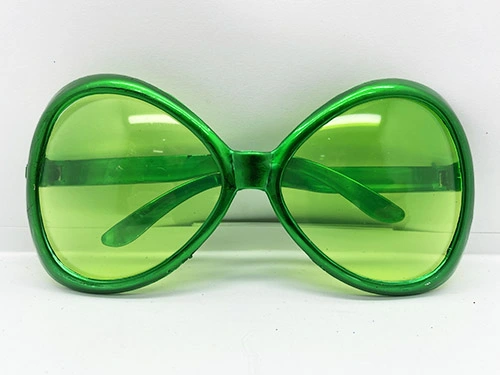 Yeşil Renk Yeşilçam Nostalji 80li Yıllar 90lı Yıllar Parti Gözlüğü 7x16 Cm