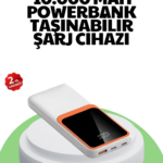 10000 mAh Hızlı Şarj Destekli Powerbank – Hafif