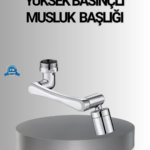 1080° Dönebilen Musluk Başlığı Robotik Kol Havalandırıcı Çok Yönlü Su Yönlendirme