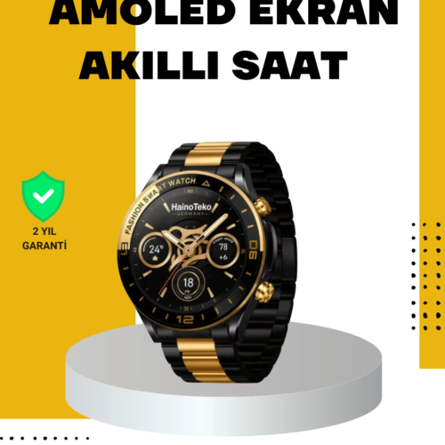 3 Bileklikli Amoled Akıllı Saat Bluetooth Çağrı ve Sağlık Takipli