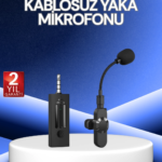 360° Kablosuz Yaka Mikrofonu – Gürültü Engelleme
