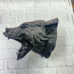 3D Siyah Ayı Başı Duvar Dekoru Modern Asılabilir Heykel 25x19 cm