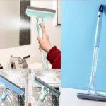 4 in 1 Spreyli Çek Çekli Camsil ve Fırça Atı