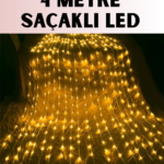 4 Metre Icicle Şelale Led Yılbaşı Perde Işık Sıcak Ambiyans