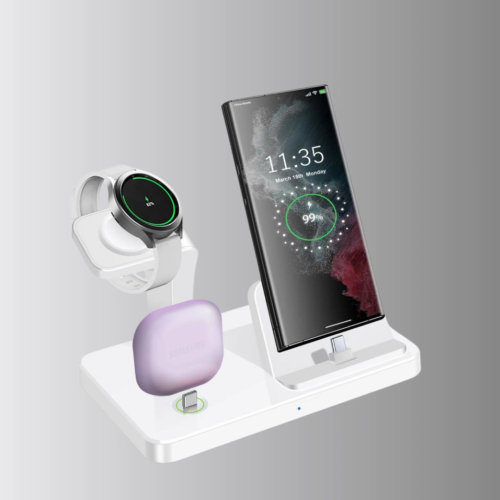 Apple cihazlarınız için tek bir şarj çözümü!4’ü 1 arada Kablosuz Şarj Standı