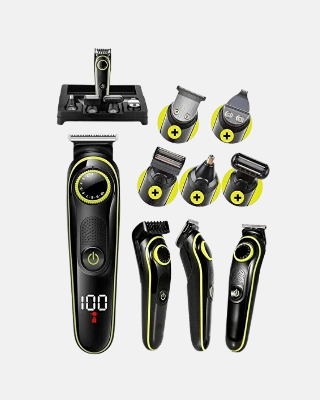 Kapsamlı bakım tek cihazda!Bu 5’i 1 Arada Şarjlı Erkek Bakım Seti