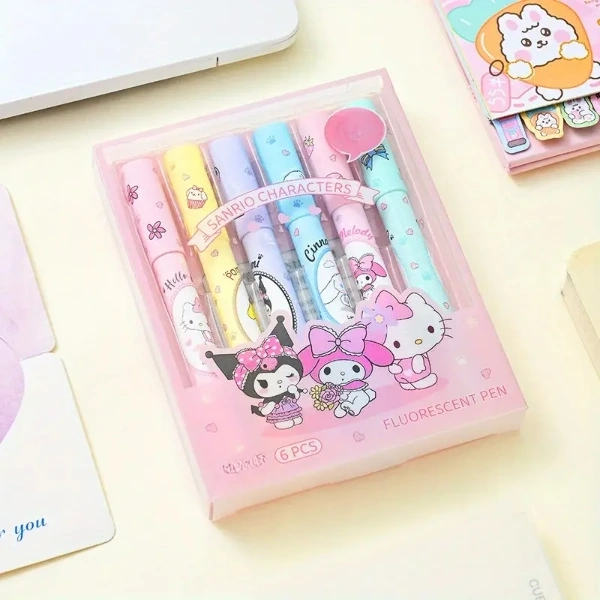 6 Li Fosforlu Kalem Seti Sanrio Karakterleri Kuromi Hello Kitty 118963789 Sw600sh600 6'lı Fosforlu Kalem Seti - Sanrio Karakterleri, Kuromi, Hello Kitty najmaddin.com 6'lı Fosforlu Kalem Seti - Sanrio Karakterleri