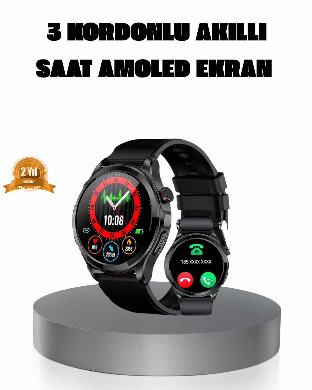 Amoled Ekranli Smartwatch 3 Kordonlu Kalp Atis Uyku Takipli Akilli Saat 166795782 Sw1080sh1350 700x875 AMOLED Ekranlı Smartwatch – 3 Kordonlu, Kalp Atış & Uyku Takipli Akıllı Saat najmaddin.com AMOLED Ekranlı Smartwatch – 3 Kordonlu