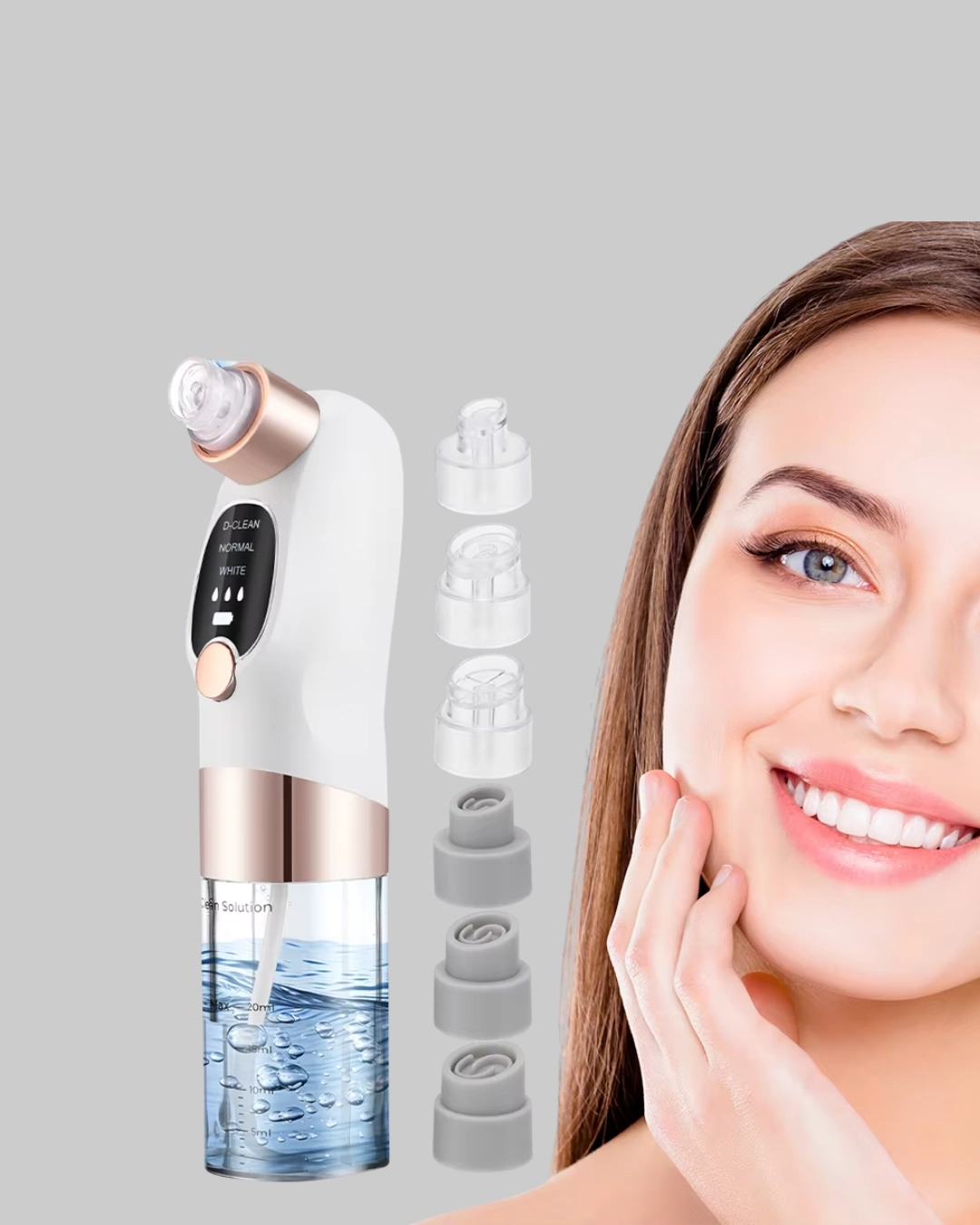 Cildinizin doğal ışıltısını ortaya çıkarmak için tasarlanan bu vakumlu siyah nokta temizleme cihazı