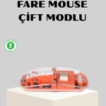 Bluetooth 5.0 & 2.4GHz Kablosuz Fare – 3 Cihaz Bağlantılı