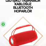 Çevreleyen Sesli RGB Destekli Kablosuz Taşınabilir Hoparlör