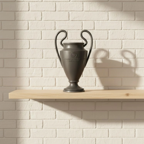 Füme Şampiyonlar Kupası 25cm Modern Dekor Ödül Biblo