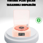 Gece Lambası Stereo Bluetooth Hoparlör Dijital Saat Su Dalgası Efektli 3-ü-1 Cihaz