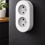 Gri Sıva Üstü İkili Topraklı Priz – Modern Şık Tasarım