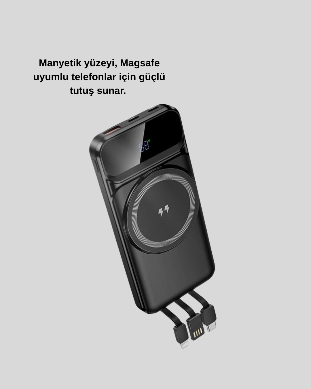 Kablosuz 15w Sarj Destekli 10000 Mah Tasinabilir Powerbank Hizli Sarj Ozellikli 363810531 Sw1080sh1350 700x875 Kablosuz 15W Şarj Destekli 10000 mAh Taşınabilir Powerbank – Hızlı Şarj Özellikli najmaddin.com kablosuz 15W şarj özelliği sayesinde özgür bir kullanım deneyimi sunar. PD20W ve HSC22.5W protokolleriyle hızlı şarj desteği sağlar.Cihaz