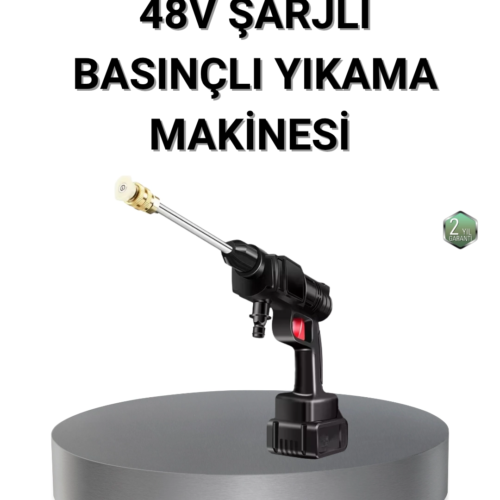 Kablosuz Basınçlı Yıkama Makinesi – 48V Güçlü Motor