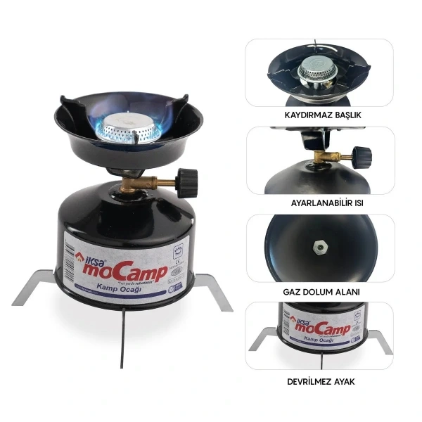 Kamp Ocagi Seti 378467065 Sw600sh600 Kamp Ocağı Seti najmaddin.com taşınabilir ve kompakt yapısıyla outdoor aktivitelerinizde mükemmel bir yardımcıdır. 12 cm çapındaki pişirme alanı