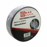 Kaydırmaz Siyah Bant 50 Mm X 25 Mt