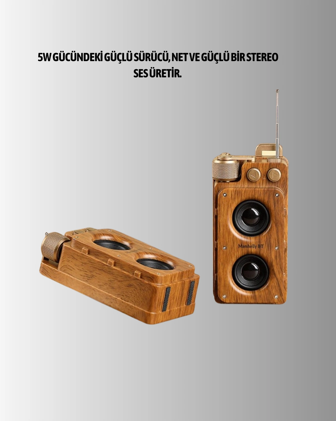 Klasik Gorunumlu Bluetooth Hoparlor 360 Derece Stereo Ve Fm Radyo 343061830 Sw1080sh1350 700x875 Klasik Görünümlü Bluetooth Hoparlör 360 Derece Stereo ve FM Radyo najmaddin.com yüksek ses performansı ve berrak stereo kalite sunar. Her frekans aralığındaki sesleri dengeli şekilde işleyerek hem bass hem mid hem de tiz bölgelerinde etkileyici bir netlik sağlar. Müzik dinlerken enstrüman ayrımı belirginleşir