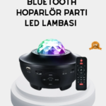 LED Yıldızlı Projektör Galaxy Modlu Renk ve Parlaklık Ayarlı Gece Lambası
