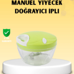 Manuel Yiyecek Doğrayıcı İpli Hızlı Pratik Sebze Kıyıcı