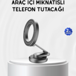 Manyetik Katlanabilir Araç Telefon Tutucu – MagSafe Uyumlu